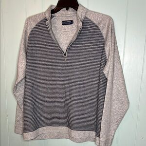 Eddie Bauer Gray Striped Men's Sweater
